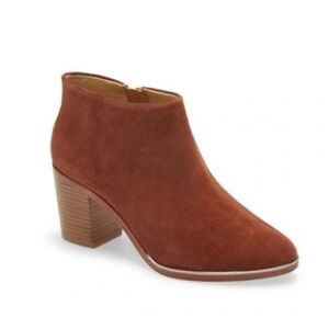 Ted Baker Hiara Tan Bootie Leather Split Grain Size 38/US 7.5